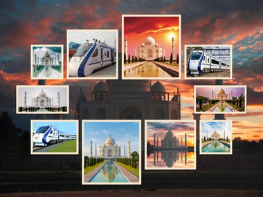 Taj mahal tour by vande bharat express